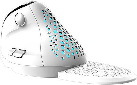 Delux M618XSD Wireless Ergonomic Bluetooth Vertical Mouse White