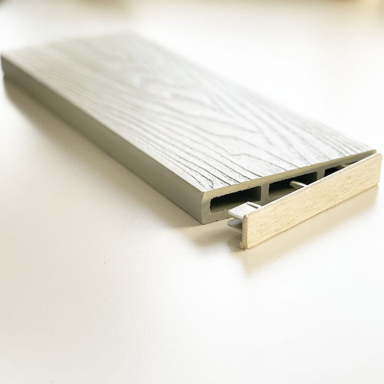 Showood Panou de perete 3D de Grădină Mangekyu din Magazin online WPC 360x2x12buc 1buc White