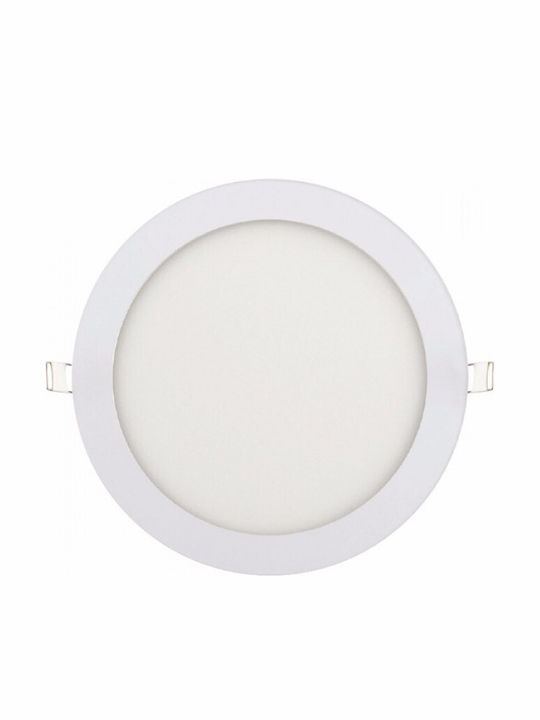 Horoz Electric Round Recessed LED Panel 18W with Warm White Light 2700K 22.1cm