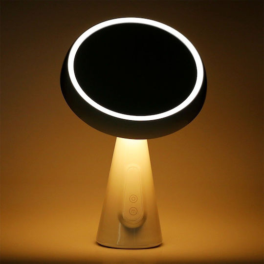 V-TAC Schminkspiegel Tischgerät mit Licht 12x31cm Weiß
