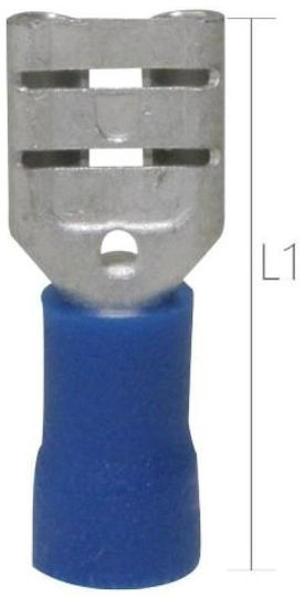 Elvhx Insulated Quick Disconnect Terminal Blue 100pcs 1251