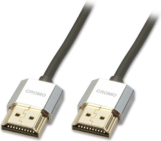 Lindy HDMI 2.0 Premium High Speed 4K 60Hz HDR Cable HDMI male - HDMI male 1m Μαύρο