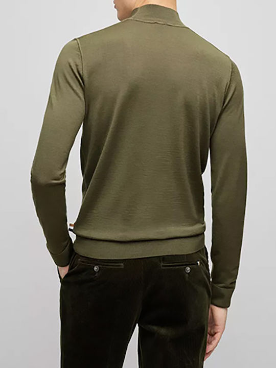 Hugo Boss Men's Long Sleeve Sweater Turtleneck Khaki