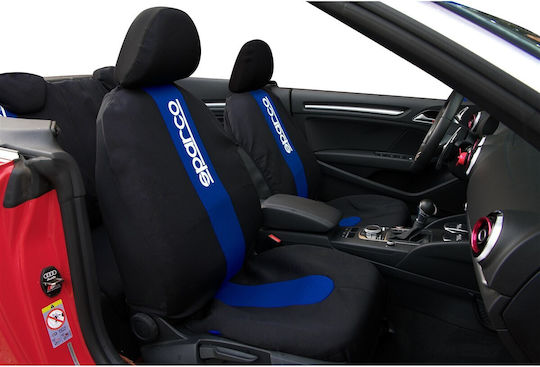 Sparco Car Cover Set 4pcs Polyester Classic Blue / Blue