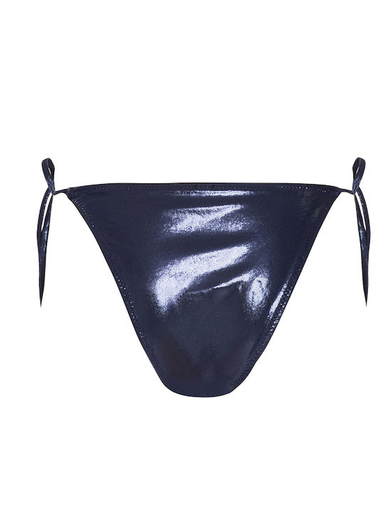PRONOE Bikini Slip mit Schnürchen Marineblau