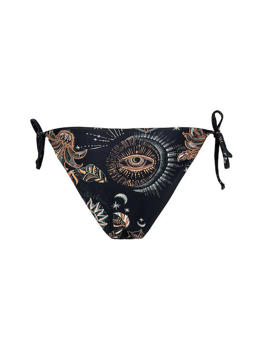 Bikini Slip mit Schnüren Mehrfarbig