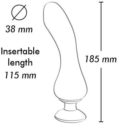 Shunga Вибратор G-Spot 18.5см Черен