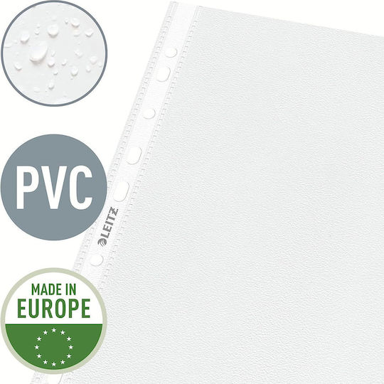 Leitz Plastic Sleeves for Documents A4 with Holes and Reinforcement 3pcs