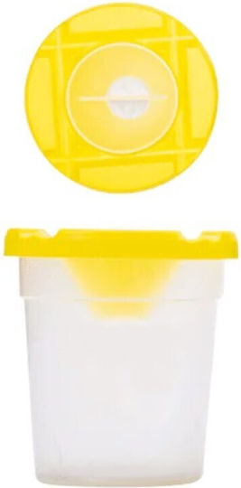 Spadi Brush Washing Container Round Cleaning Container Painting 1pcs Red