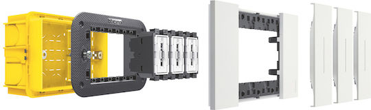 Legrand Living Now Front Single Network Socket RJ45 Cat6 Beige KM4279C6
