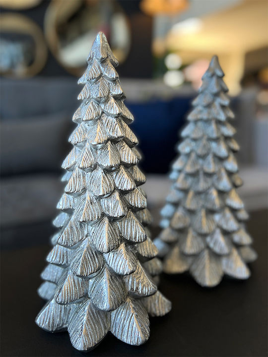 InTheBox Christmas Decorative Plastic Tree Cone 30cm Silver