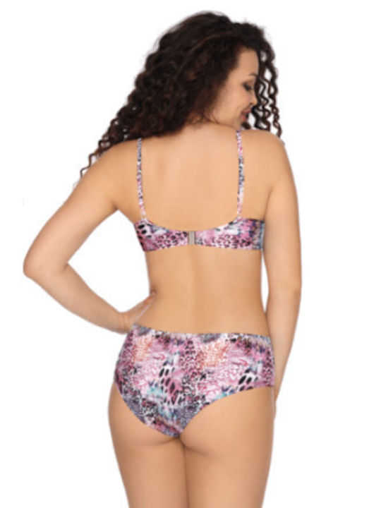 AVA Bikini-Set Tierdruck Rosa