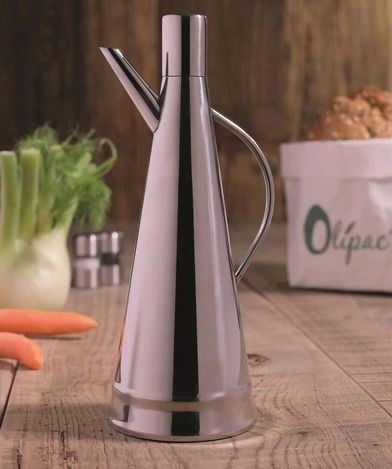 Olipac Oil Can made of Stainless Steel with Flow 500ml