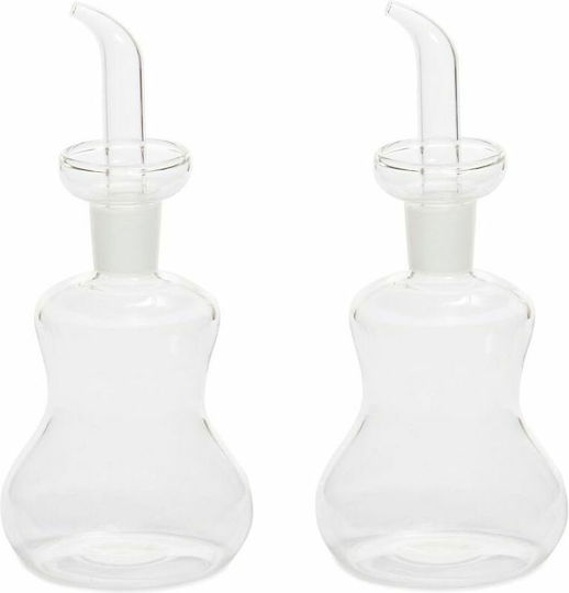 Andrea House Anti-Drip Öl- & Essigspender-Set Glas mit Ausgießer 250ml