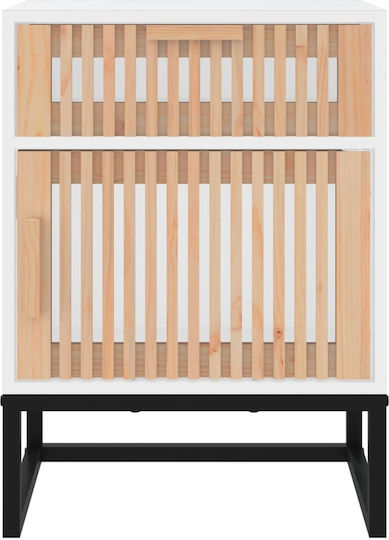 Комоди Дървени Бежов 2бр 40x30x55.5см