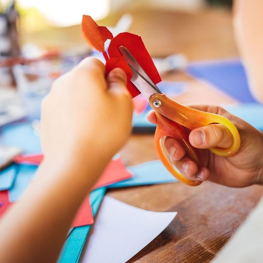 Fiskars Детски Ножица Crafts 12бр с Метал Острие Червен 1бр