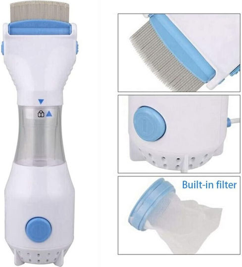 Electric Dog Comb for Flea Removal Blue
