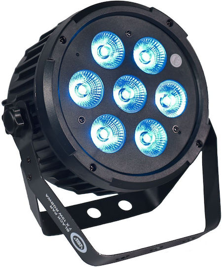 Light4me Φωτορυθμικό Spot LED PAR DMX Black RGBWA