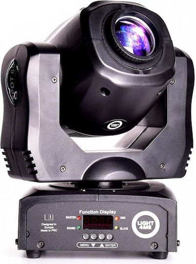 Light4me Φωτορυθμικό Spot LED DMX με Ρομποτική Κεφαλή Mini Spot 60 Moving Head Ψυχρό Λευκό
