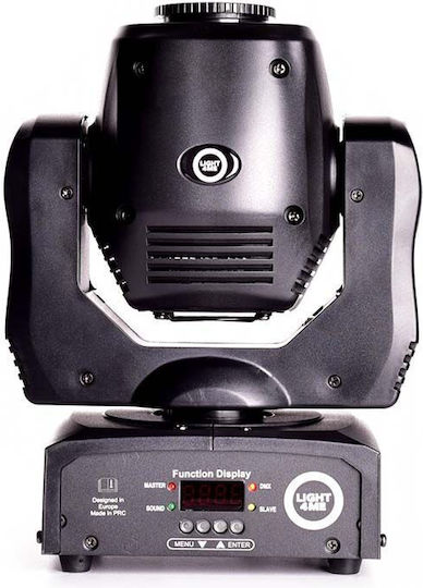 Light4me Φωτορυθμικό Spot LED DMX με Ρομποτική Κεφαλή Mini Spot 60 Moving Head Ψυχρό Λευκό