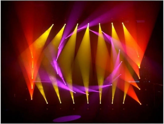 Light4me Φωτορυθμικό Spot LED DMX με Ρομποτική Κεφαλή Mini Spot 60 Moving Head Ψυχρό Λευκό