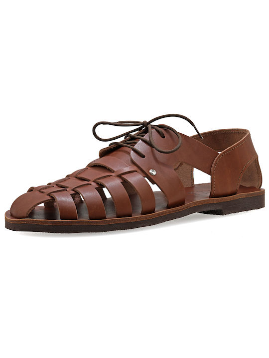 Βάκχος Men's Sandals Brown