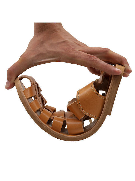 Βάκχος Men's Sandals Brown