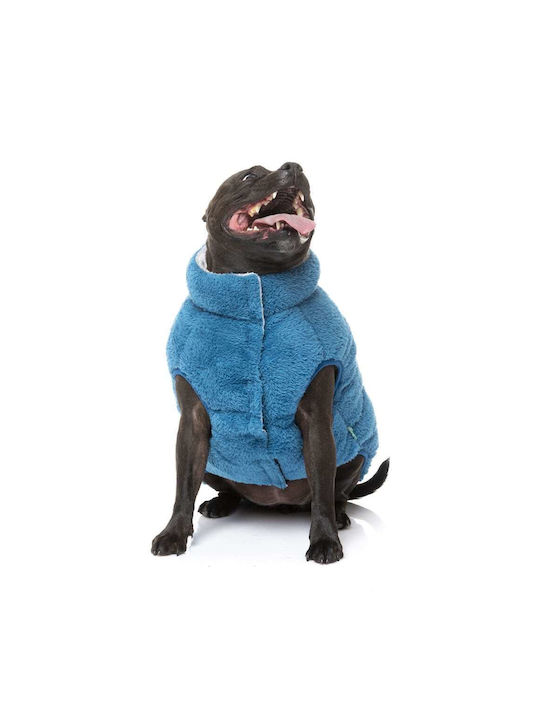 Fuzzyard Haine pentru câini Fleece Albastru Mare cu Lungimea Spateului 45 cm