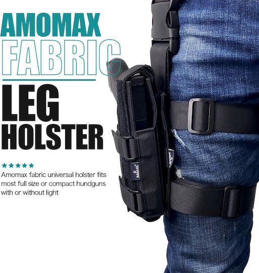 Amomax Θήκη Μηρού για Πιστόλι Μαύρη