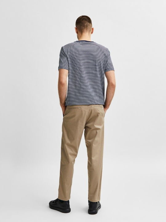 Selected Herrenhose Chino in Slim Passform Beige