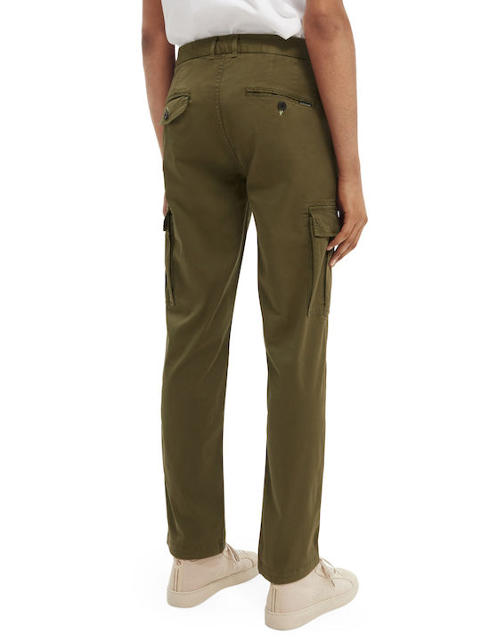 Scotch & Soda FIT Herrenhose Cargo in Normaler Passform Khaki