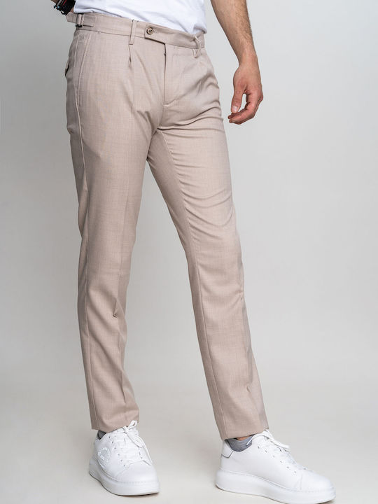 Monte Napoleone 61 3450 Men's Trousers Chino Beige