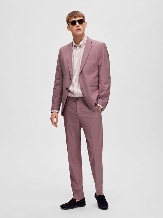 Trousers in Slim Fit Purple
