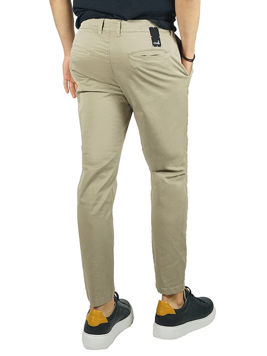 Cover Jeans MELT Men's Trousers Chino Elastic in Relaxed Fit Beige