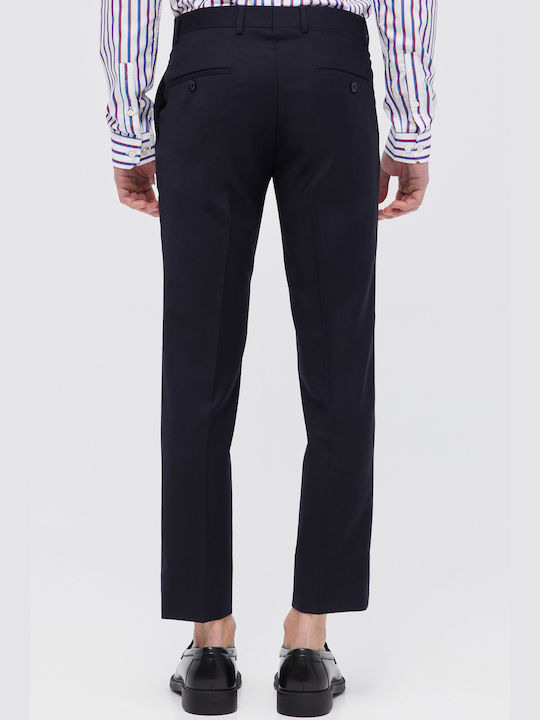 Aristoteli Bitsiani Men's Trousers in Slim Fit Navy Blue