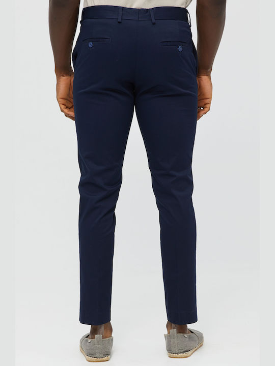 Aristoteli Bitsiani Men's Trousers in Slim Fit Navy Blue