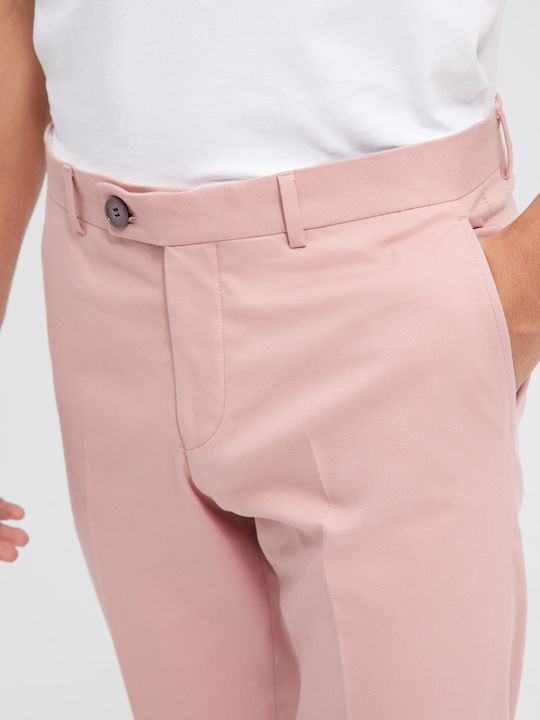 Pantaloni cu Croială Slim Roșu