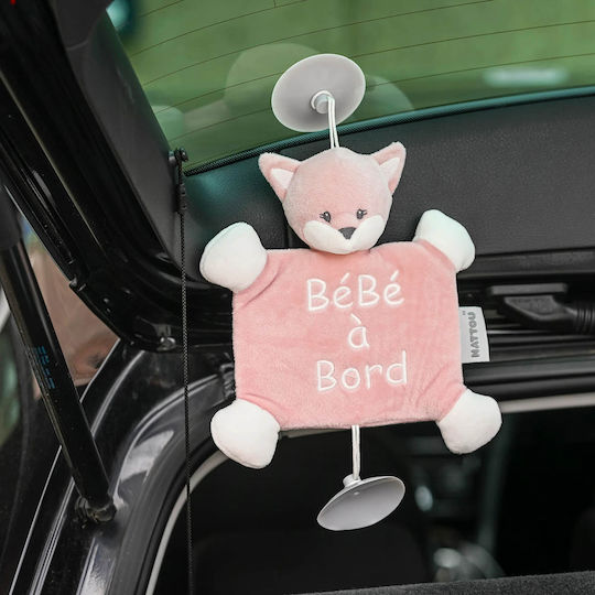 Nattou Σήμα Baby on Board Κουκλάκι με Βεντούζα Alice & Pomme Ροζ