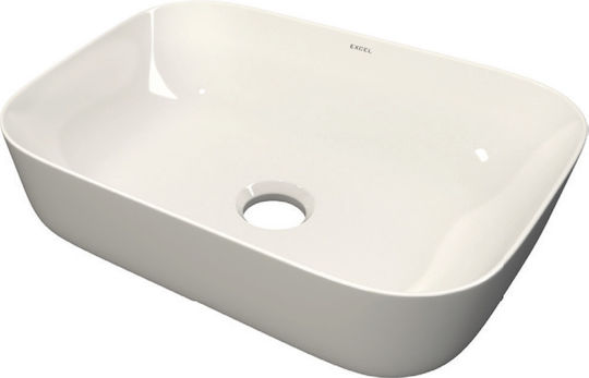 Soncera Sofia Επικαθήμενος Νιπτήρας Πορσελάνης 50x36.5x14.5cm