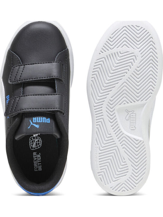 PUMA Smash 3.0 Kids Sneakers with Scratch Black / White / Blue