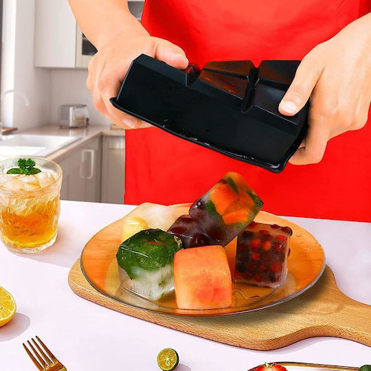 Viosarp Ice Tray Cube Silicone 6 Slots Black 5206753041030