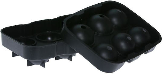 Viosarp Ice Cube Mold Round Silicone 6 Slots Gray 5206753041023