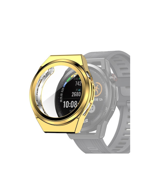Силиконов Калъф в Златист цвят за Huawei Watch GT Runner - Хуавей Уотч ГТ Рънър