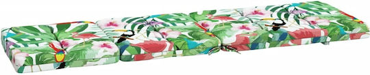 vidaXL Waterproof Sunbed Cushion with Backrest Multicolour 2 Pieces 55x180cm