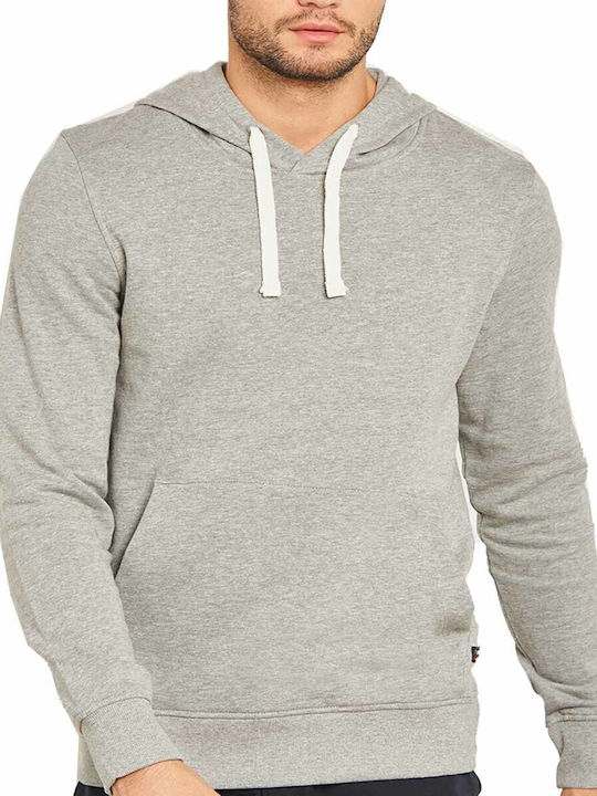 Sweatshirt with Hood Light Grey Melange