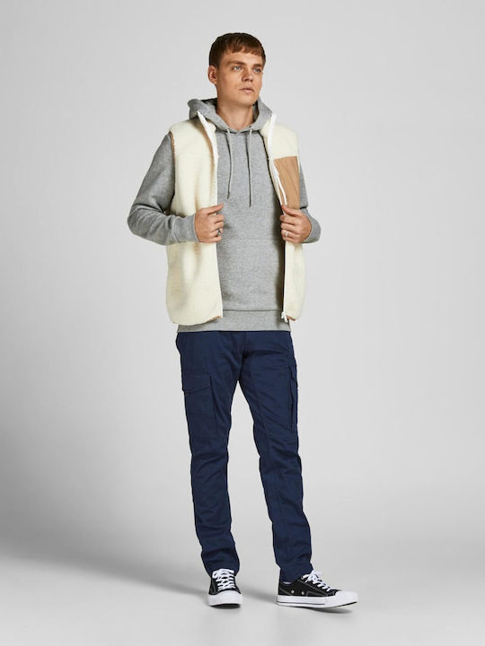 Sweatshirt with Hood Light Grey Melange
