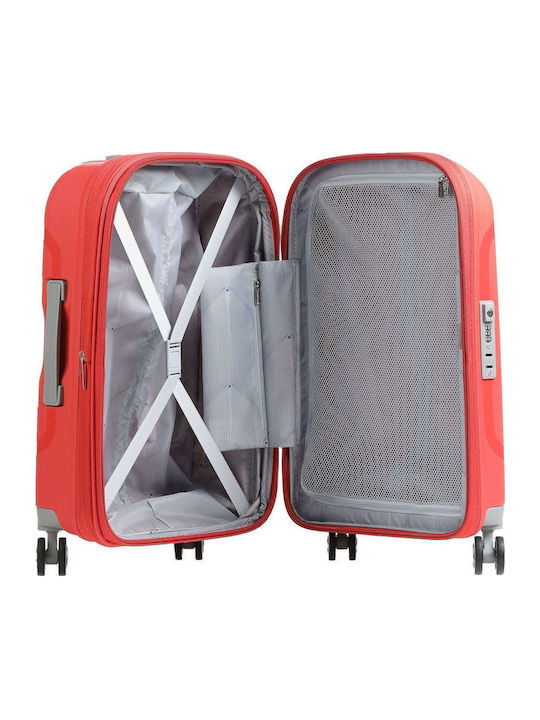 Delsey Clavel Cabin Hard Orange Suitcase with 4 Wheels Height 55cm