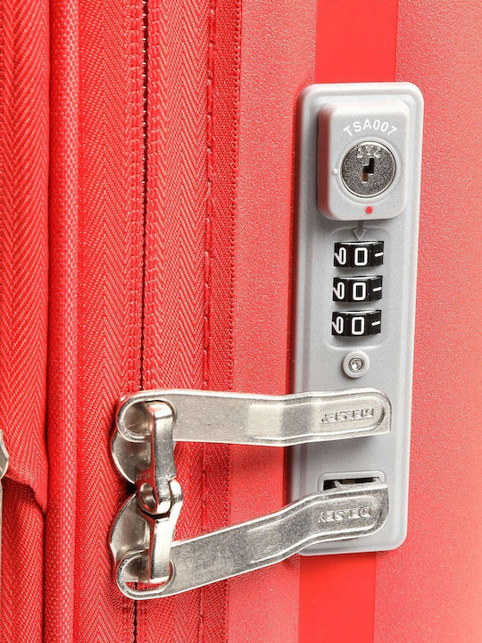 Delsey Clavel Cabin Hard Orange Suitcase with 4 Wheels Height 55cm