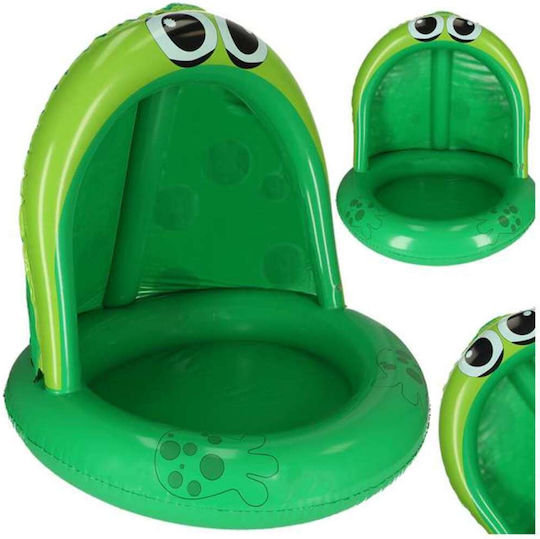 ikonka Children's Round Inflatable Green Swimming Pool
