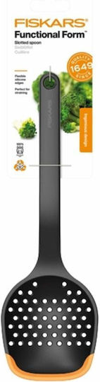 Fiskars Shallow Slotted Spoon Plastic Black 30cm
